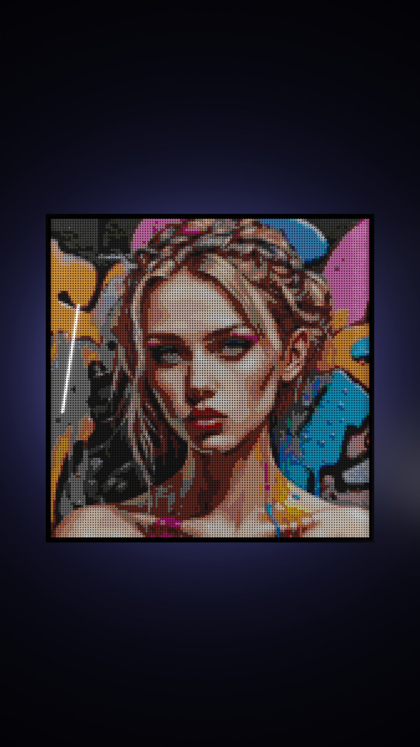 Canvas Muse LEGO® Style mosaic pixel art design for display